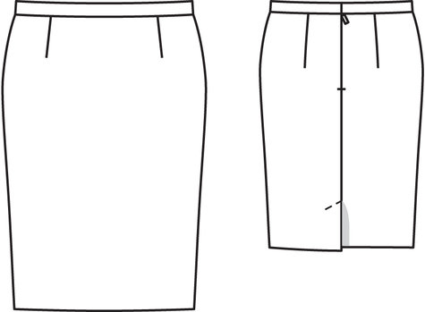 Skirt Outline Template